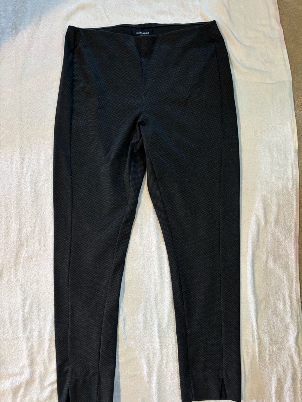 Ellen Tracy Black Slim Ponte Dress Pants